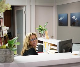 Front desk at Dr. Falvey's practice
