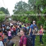 Patients waiting to see Dr. Falvey's team at the dental clinic during a Honduras Mission trip